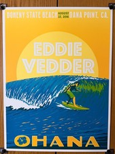 Eddie Vedder 2016 Ohana Fest First Yr Screenprint Poster Steve Thomas Pearl Jam picture