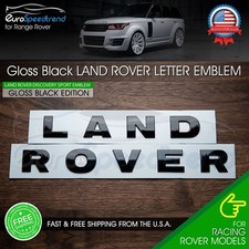 Land Rover Letters Emblem Gloss Black For 03-09 Land Rover Hood Sport Badge picture
