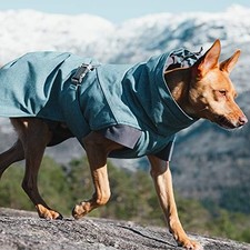 BLIBERRY - HURTTA EXPEDITION PARKA, WINTER DOG COAT, BILBERRY, 32 IN picture