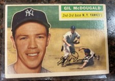 1956 Topps - Gil McDougald #225 Grey Back VG+ picture