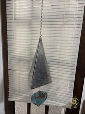 Rare Vintage David Paul Bacharach Wind Bell 15” Steel and Patinated Copper picture