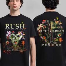Rush MSG NYC Fifty Something Tour 2026 Double Sided Concert T-Shirt picture