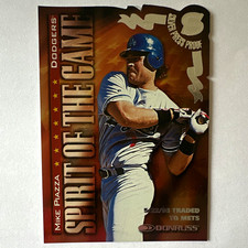 1998 Donruss Spirit of the Game Mike Piazza #409 Silver /1500 picture