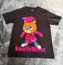 Yeezy Kanye West Dropout Bear Graphic Print Crew Neck Cotton T-Shirt Men’s S picture