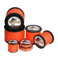 HERCULES Orange PE Braided Fishing Line 4 Strands 6lb-100lb No Memory picture
