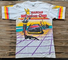 Vtg 1993 SS AOP Winston Cup T Shirt Medium picture