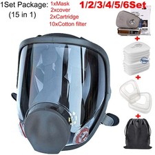 15 in 1 Full Face Gas Mask Facepiece Respirator For Painting Spraying 6000 Serie picture