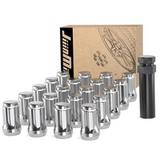  20PCS M12x1.5 Lug Nuts 6 Spline Tuner, Closed End M12X1.5 Spline Drive Chrome picture