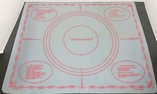 Vtg 1965 Tupperware Pastry Mat Rolling Pie Crust Pizza Dough Tart Baking 18x22 picture