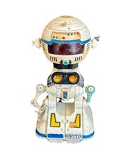 Robot QONTO Bandai Popy Message From Space Ultra Rare Battery Op PARTS OR REPAIR picture