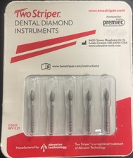 Abrasive Technology Two Striper FG #285.5 Football Fine Grit Diamond Burs 5/Pk picture