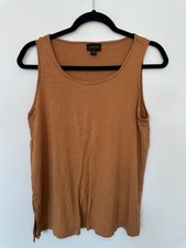 J.Jill Wearever Collection Tank Top Size S Brown Scoop Neck Sleeveless picture