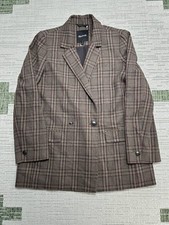 Madewell Caldwell Blazer Jacket Womens Medium Multicolor Plaid Single Vented picture
