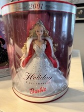 VERY RARE Barbie Happy Holidays MISPRINT 1998 Special Edition Doll Black Gown picture
