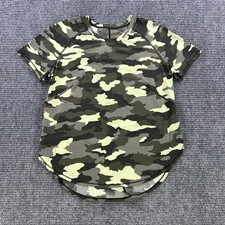 Lululemon UVP Run Short Sleeve Heritage 365 Camo Shirt  Womens Activewear READ picture