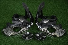 Ride Contra Band Snowboard Bindings Black / White US 9-11 w/ Discs & Hardware picture