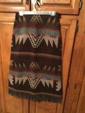 Dylan by True Grit Clear Water Indian blanket fringe skirt. Tagged 12 picture