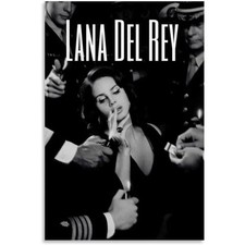 Lana Del Rey Vintage Black White Portrait Music Poster picture