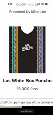 Chicago White Sox Los White Sox Poncho Hispanic Heritage Night 9/25 SGA PRESALE picture