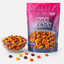 1.5lb Bulk Reese's Pieces Peanut Butter Candy Assortment - Classic Crunchy Candy picture