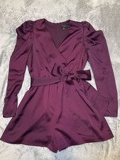 Ted Baker Wrap Front Playsuit with Exaggerated Sleeve UK Size 2(US 6) picture