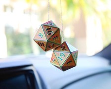 D20 Car Dice [Pick your colors, custom 2