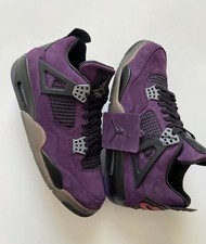 Men's Jordan 4 Retro x Travis Sc0tt 'Purple Suede' Size US 🔥SALE DEAL picture