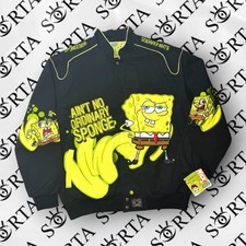 Y2k 2006 JH Design Nickelodeon Spongebob Racing Jacket Mens XL Jeff Hamilton NWT picture
