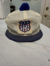 Rare MFA Oil K Products Patch Pom Pom Mesh Snap Back Trucker Hat Vintage Cap picture