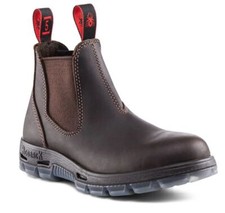 Redback UNPU Great Barrier/Nevada Elastic Sided Soft Toe Brown Work Boots picture