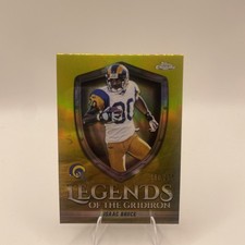 2025 Topps Chrome Isaac Bruce Legends Of The Gridiron Yellow Refractor /275  picture