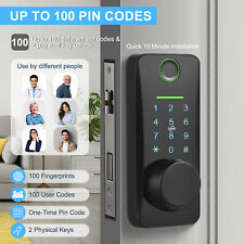 Aoresac 5in1 Keyless Entry Door Lock Smart Front Door Lock With Touchscreen F9E6 picture