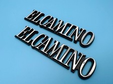 2pcs Fits 1978-1987 Chevy El Camino Quarter Panel Emblems Badges Chrome picture