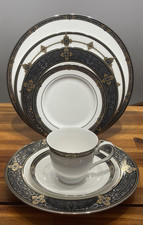 6pc Lenox Vintage Jewel Gold/Black Fine China Set - ONE Place Setting USA - NIB picture