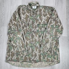 Vintage Mossy Oak Field Jacket Shirt 3XL Original Camo 100% Cotton Made In USA picture