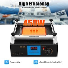 YIHUA 853A Infrared Preheater BGA Rework Station Preheating Station 450W TOP picture