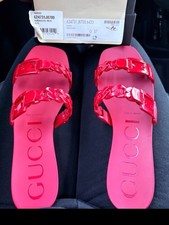 Gucci Hibiscus Chain-Strap Sandals picture