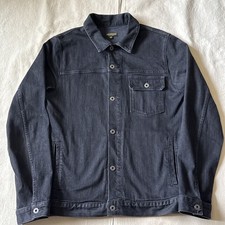 Huckberry Flint & Tinder Stretch Denim Trucker Jacket Stone Wash XL Made In USA picture