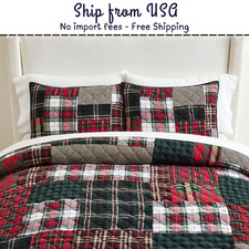 Pottery Barn Classic Patchwork Plaid Quilt picture