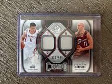 2009-10 UD SP Yao Ming Z. Ilgauskas Game Used Combo Materials Jerseys /499 (1A0) picture