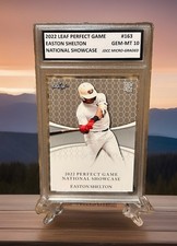 Easton Shelton 2022 Leaf Perfect Game GRADED GEM-MT 10  ROOKIE #163 picture