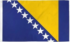 Bosnia & Herzegovina 3x5ft Poly Flag International Bosniak Country Flag Bosnia picture