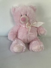 Baby Ganz Pink My First Teddy Bear 9” Plush Stuffed Animal Girl Bow picture