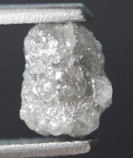 2.68 Ct Silver White Rough Diamond Loose Uncut Diamond Rare Natural Raw Diamond. picture