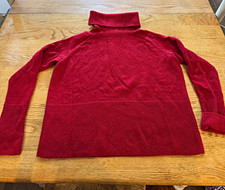 Athleta Alpine Turtleneck Sweater Merino Wool Cashmere Blend Knit Pink Size XXS picture