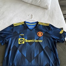 Blue Away Kit Manchester United Jersey 2XL picture