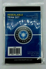 (2000) CSP RESEALABLE TEAM SET SPORTS TRADING CARD SOFT POLY BAG HOLDERS picture
