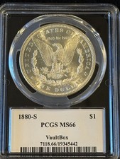 1880-S $1 Morgan Silver Dollar PCGS MS66 (Vault Box Instant Buy Back) picture