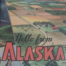 Hello From Alaska Tourism Native American Eskimo Vintage 1961 PB MCM picture