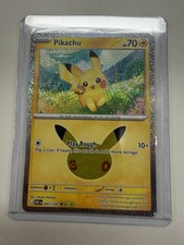 🔥Pokemon 30th Pikachu 047/128 Holo 25/30 Illus. Atsuka Nishida NM (In-Hand) picture